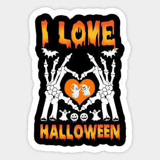 I love Halloween Sticker